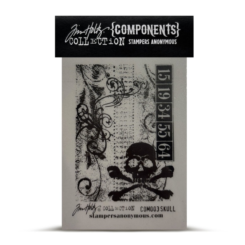 Stampers Anonymous Tim Holtz Cling Stamp – Skull