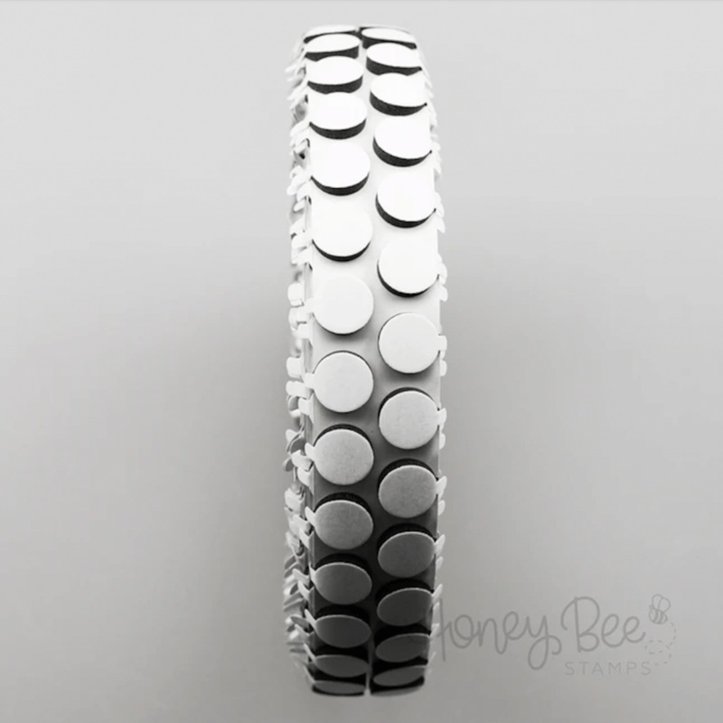 Black Foam Dots With Tab – 3/4 x 1/16 – 250 pk