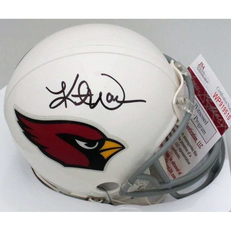 Cardinals Hall of Famer KURT WARNER Signed Mini Helmet AUTO SB MVP JSA COA