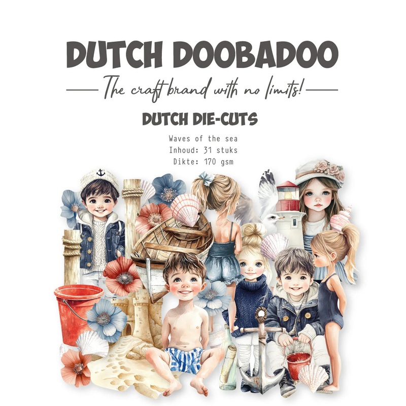 Dutch Doobadoo –  Collage Die-Cuts Waves Of The Sea