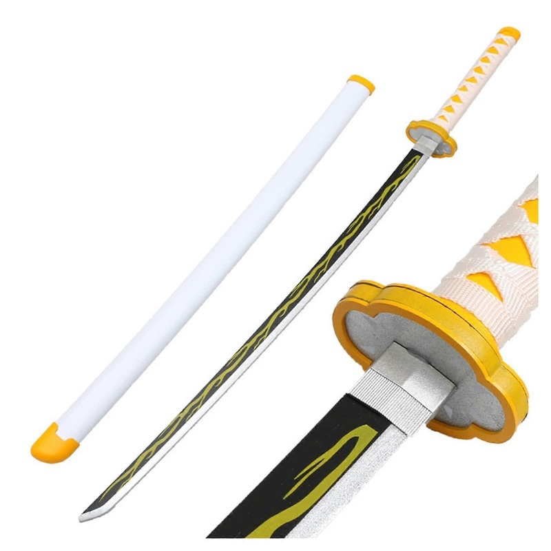 Katana Samurai Katana Sword Toy for Halloween Prop  Cosplay Collection Kendo Training for Anime Fans/F/75Cm