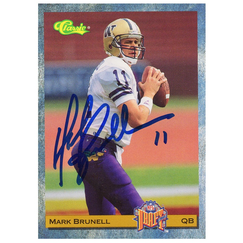 Mark Brunell autographed 1993 Classic Football Rookie Card #88 – (SCHWARTZ COA)