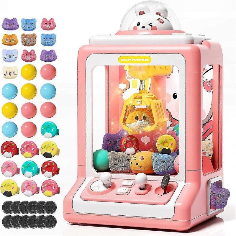 Mini Claw Vending Machine with Game Coins and Music Functionality