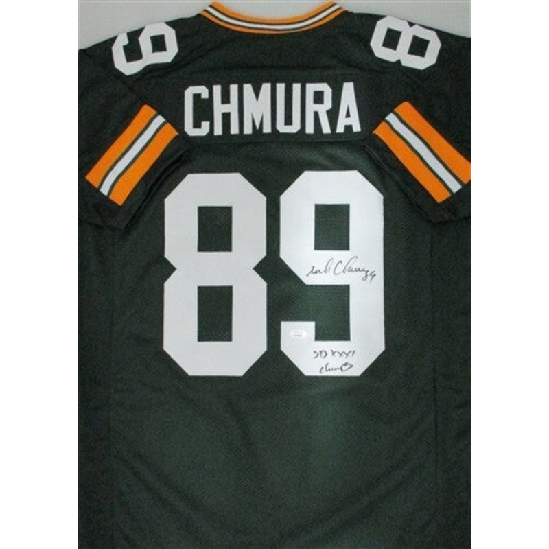 Packers MARK CHMURA Signed Custom Replica Green Jersey AUTO w/ SB XXXI – JSA