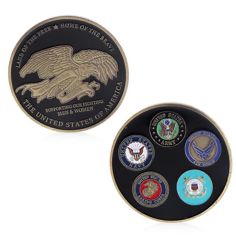 Plating Medals Metal Marine Corp Badges Foreign Commemorative Coins for Boys