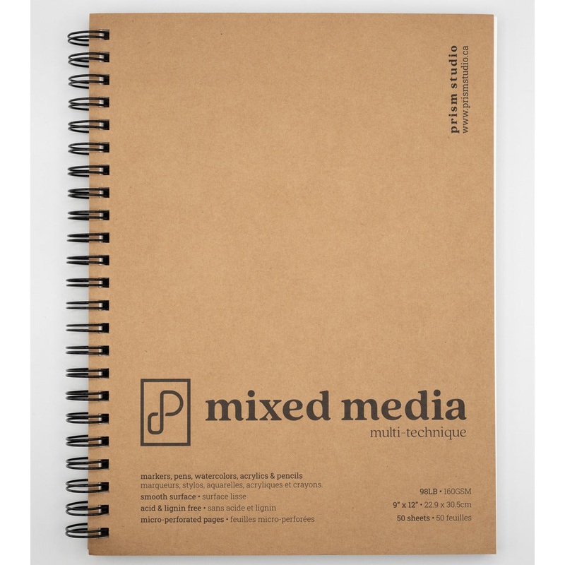 Prism Studio Mixed Media Paper Pad, 9 x 12