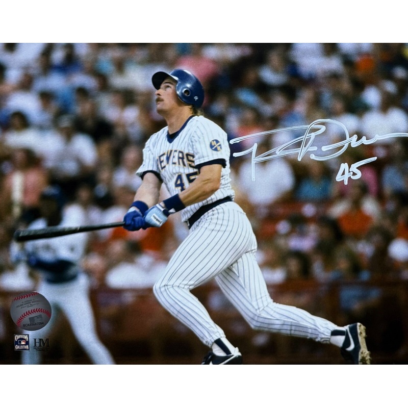 ROB DEER – Milwaukee Brewers Outfielder MLB – Signed 8×10 Photo #12 AUTO