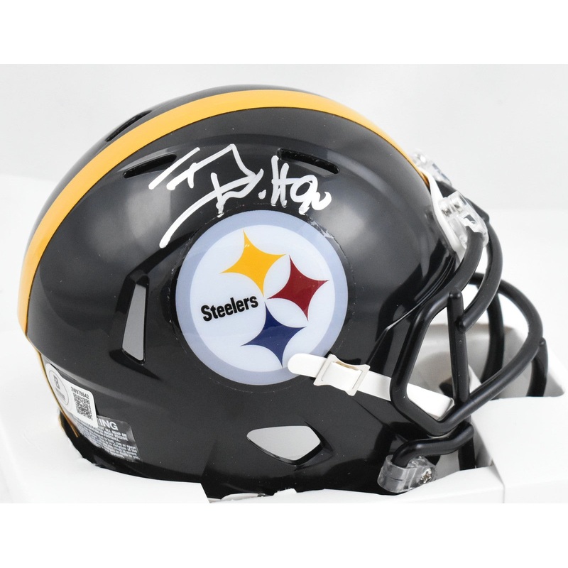 T.J. Watt Autographed Pittsburgh Steelers Speed Mini Helmet – Beckett W Hologram