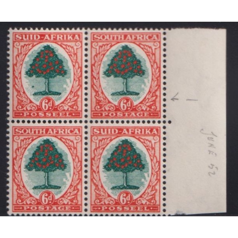 1951  6d  BLOCK  UM- SACC 118a