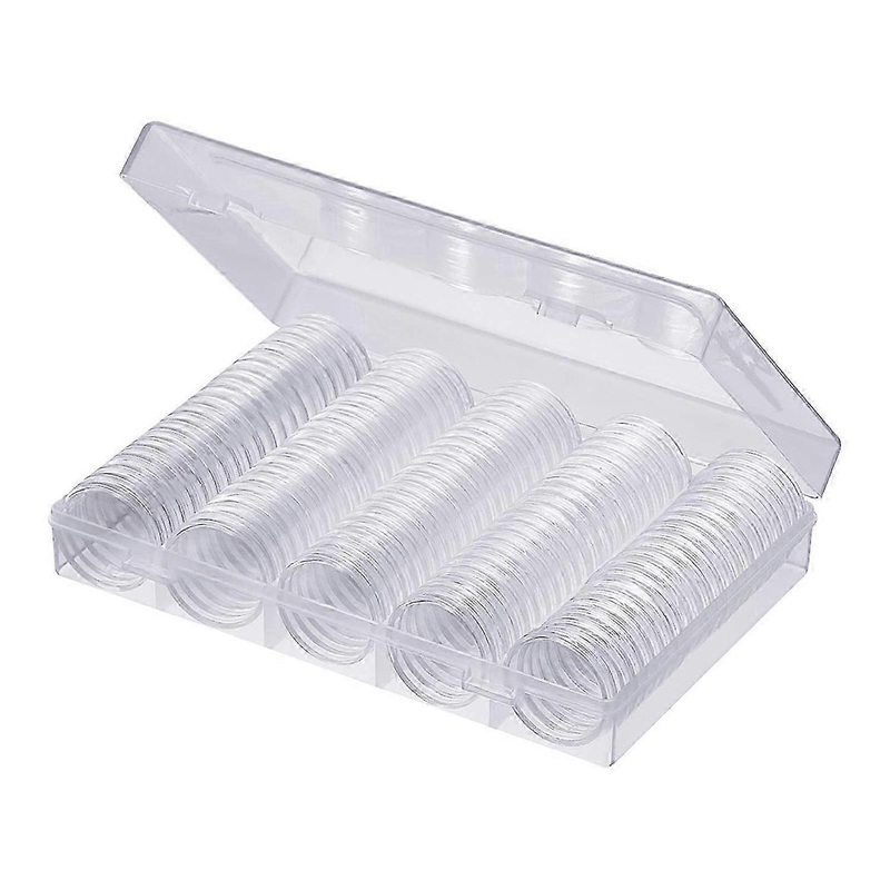 30mm Plastic Coin Capsule Storage Box for Collectible Coins with Organizer