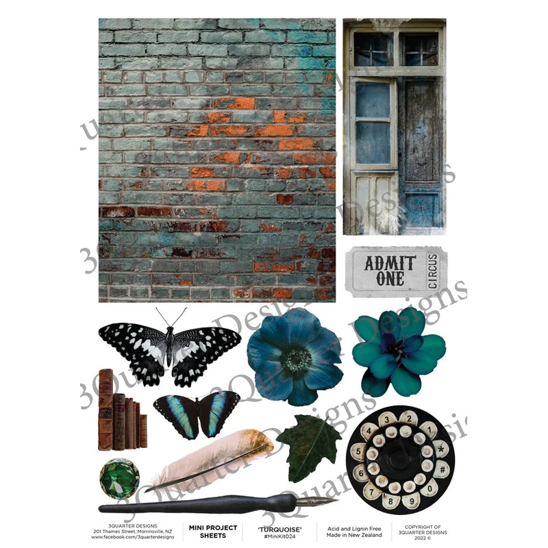 3Quarter Designs – Mini Project Sheets – Urban Turquoise