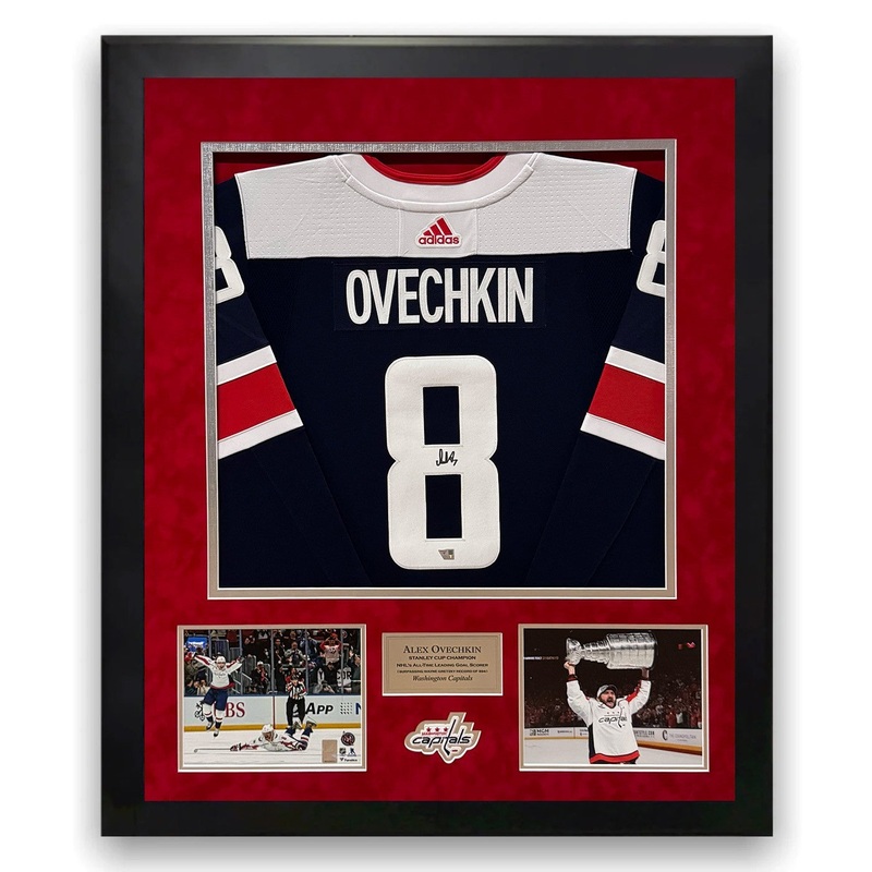 Alex Ovechkin Capitals Signed Autographed Jersey Framed To 32×40 Fanatics