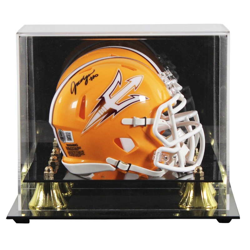 Arizona State Jordyn Tyson Signed Gold Speed Mini Helmet W/ Case BAS Witnessed