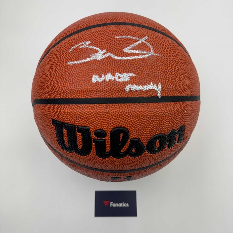 Autographed/Signed Dwyane Wade Wade County Heat Wilson Basketball Fanatics COA