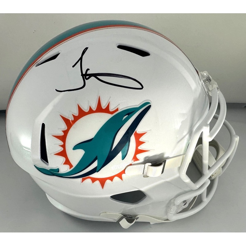Dolphins TRYEEK HILL Signed Full Size Riddell Replica Speed Helmet AUTO – BAS