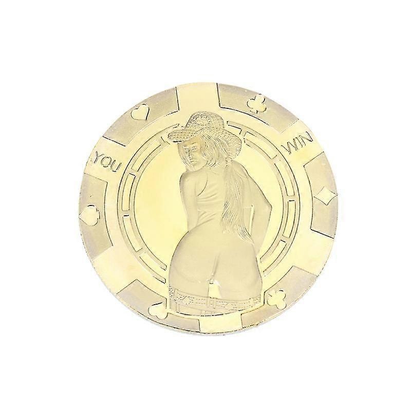 russia sexy woman commemorative coin collection arts souvenir gift badge collection toy coin (golden)