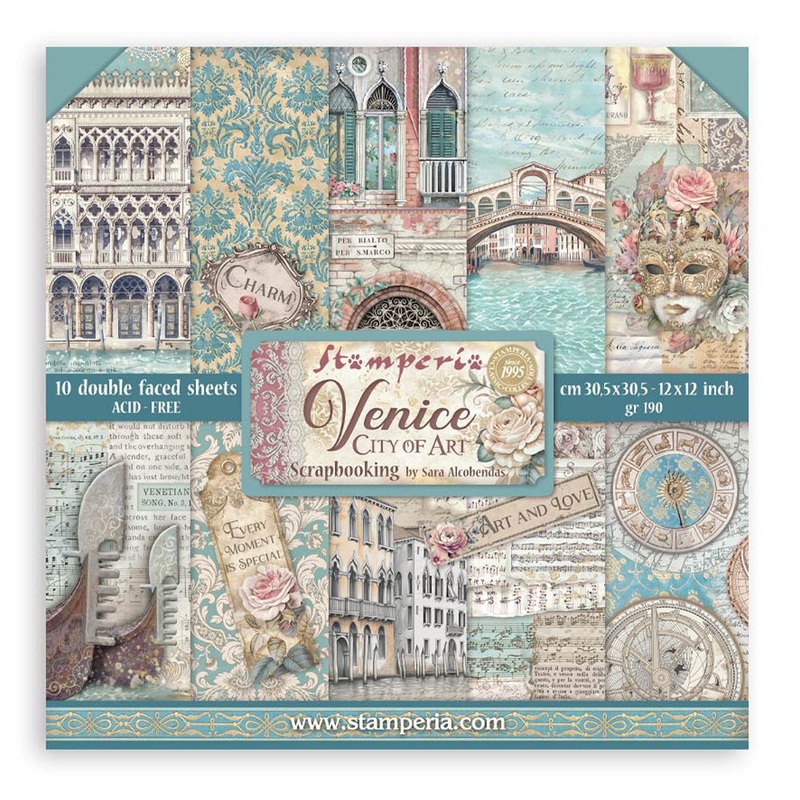 Stamperia Venice City of Art 12×12 Inch Paper Pack