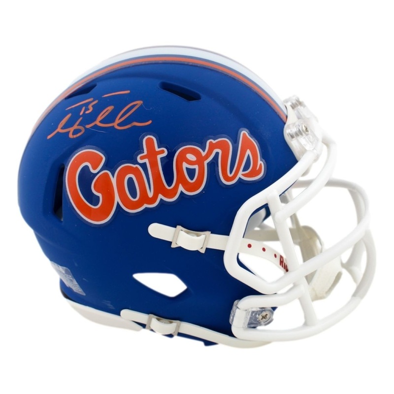 Tim Tebow Signed Florida Gators Blue Mini Speed Helmet Tebow Hologram
