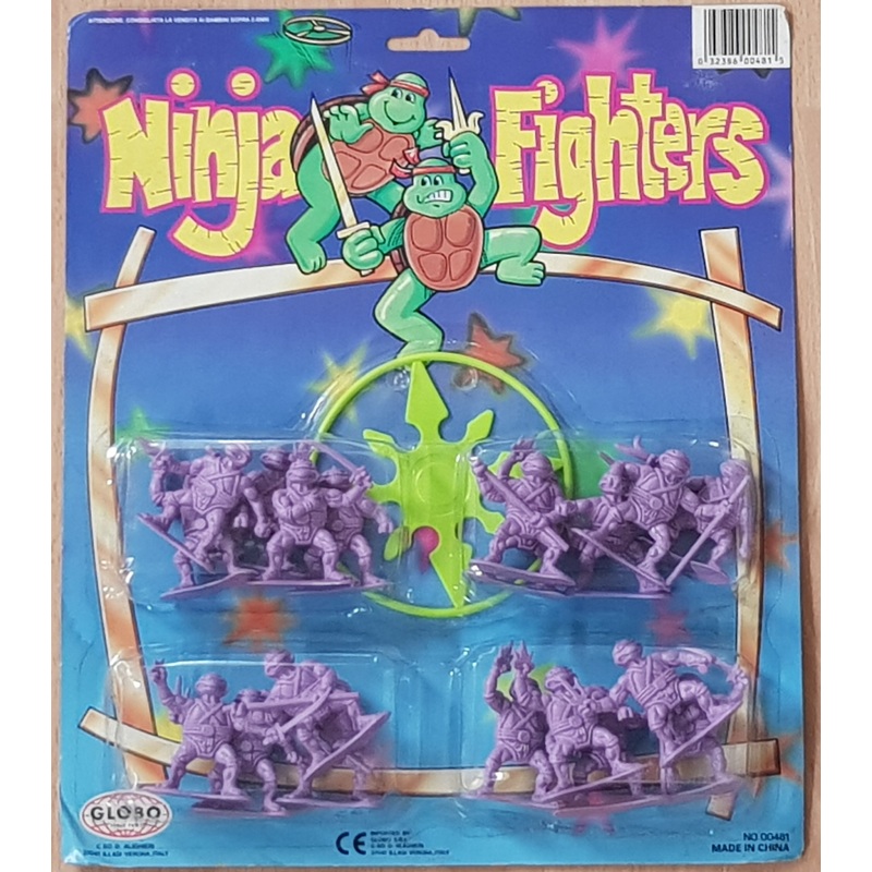 Vtg Ninja Fighters (20) Lavender Mini Figures (TMNT/Muscle – Knock Off Set)