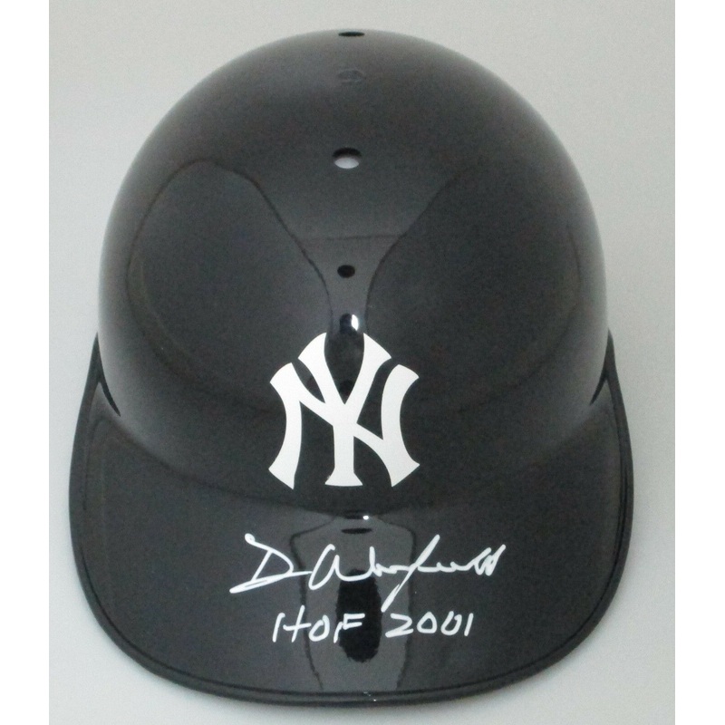 Yankees DAVE WINFIELD Signed Full Size Rawlings Helmet w/ HOF 2001 AUTO JSA
