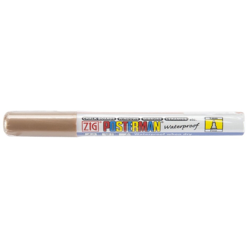 Zig Posterman Fine Tip Marker Metallic Brown
