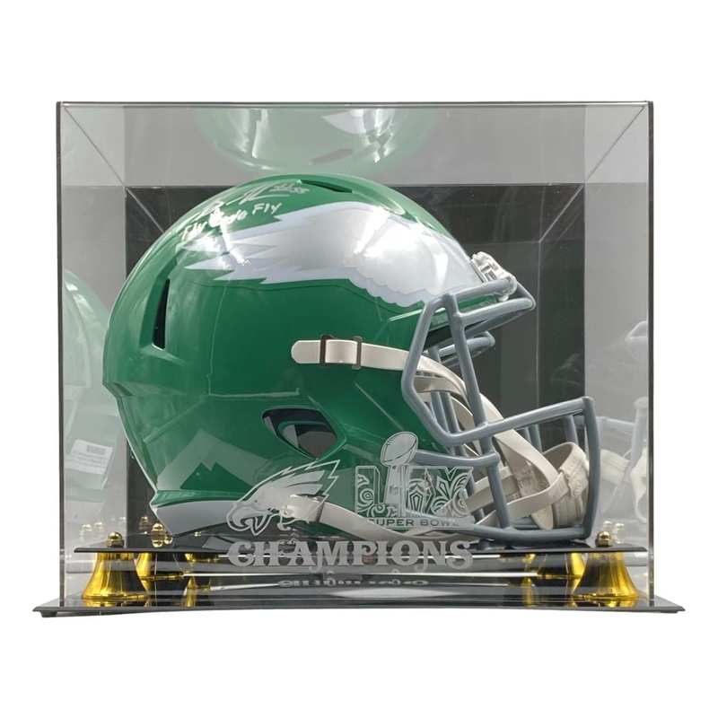 Brandon Graham Signed Kelly Green Replica Helmet Fly Eagles JSA w/ SB 59 LIX