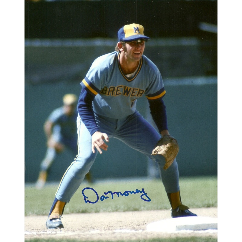 Brewers DON MONEY Signed 8×10 Photo #9 AUTO – 1982 World Series & AL Champ