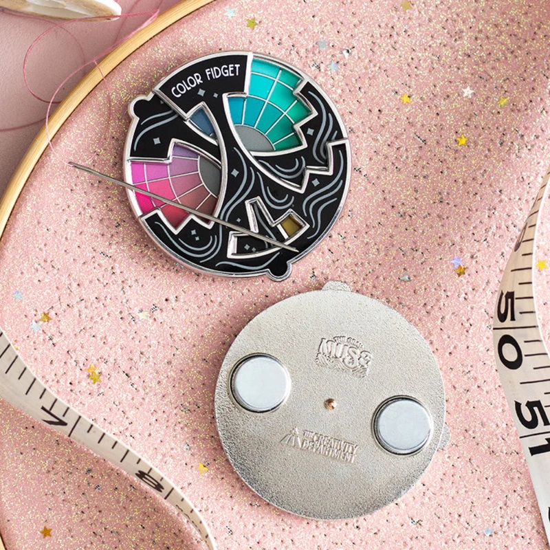 Color Fidget Limited Edition Interactive Spinner Magnet and Needle Minder