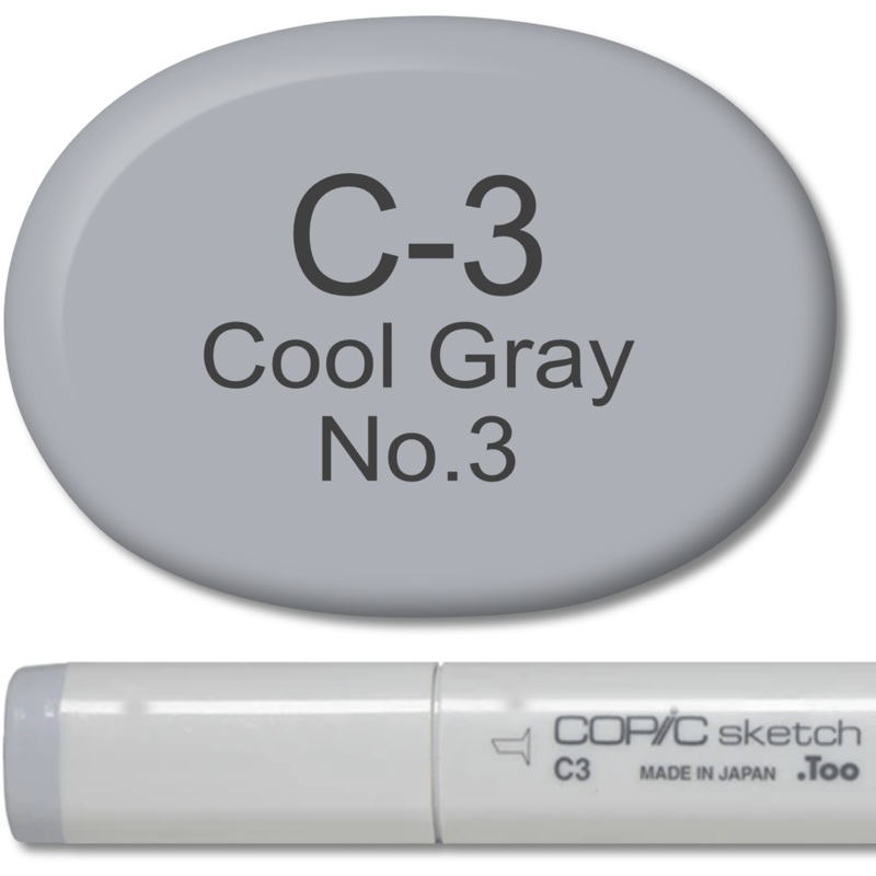 Copic Sketch Marker – C3 Cool Gray 3