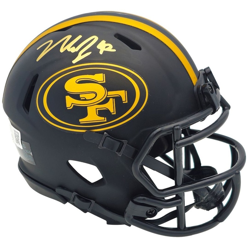 Nick Bosa Signed San Francisco 49ers Eclipse Mini Speed Helmet BAS
