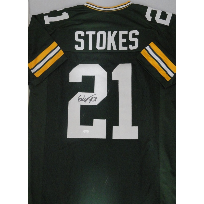Packers Defensive Back ERIC STOKES Signed Custom Replica Green Jersey AUTO – JSA