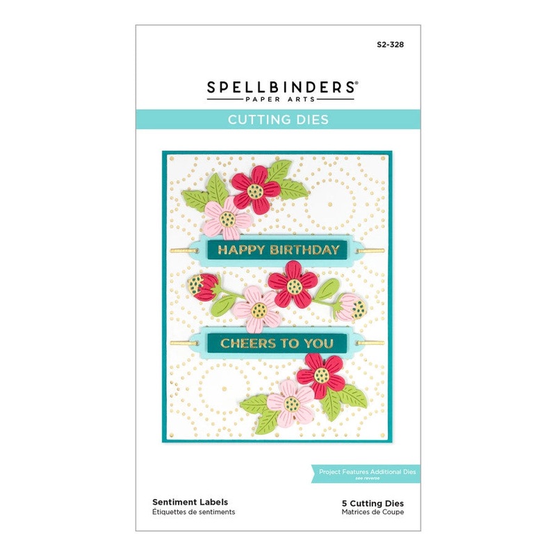 Spellbinders Sentiment Labels Etched Dies from the Celebrate You Collection