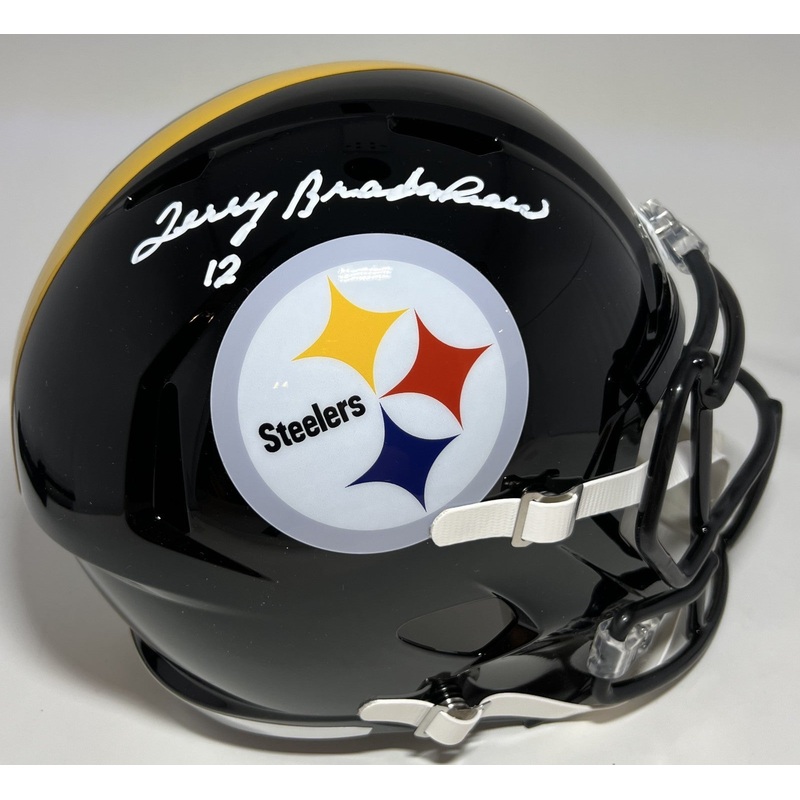 Steelers TERRY BRADSHAW Signed Full Size Replica Speed Helmet AUTO – BAS