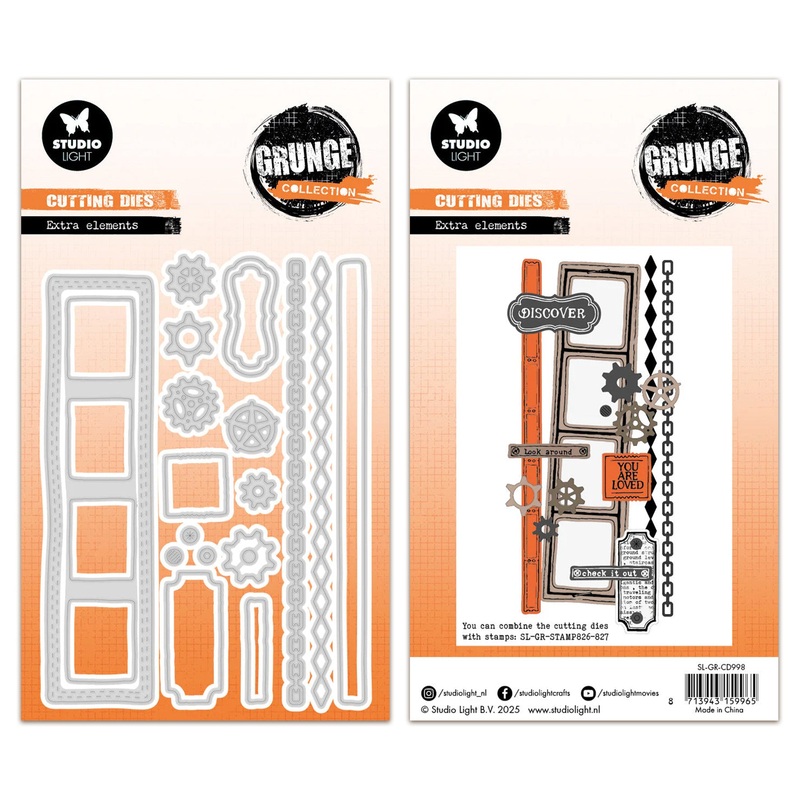 Studio Light Grunge Cutting Die – Extra Elements – Nr.998
