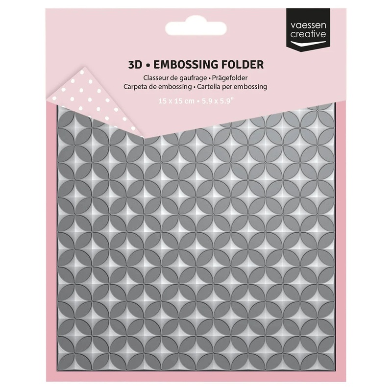 Vaessen Creative  3D Embossing Folder Graphic Stars 15x15cm
