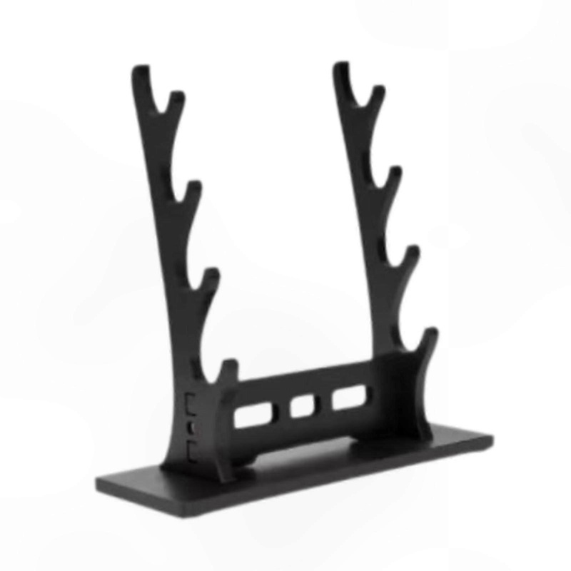 Multi-Tier Wooden Stand for Katana, Wakizashi, Tanto Display – Sword Holder Rack