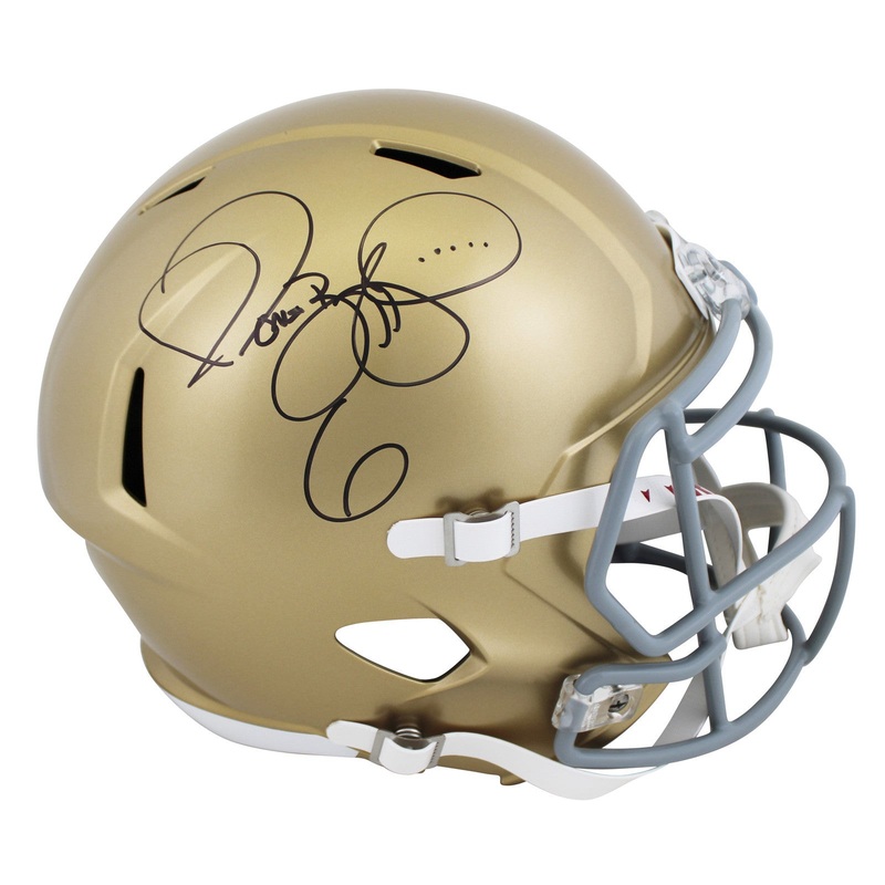 Notre Dame Jerome Bettis Authentic Signed Full Size Speed Rep Helmet BAS Witness
