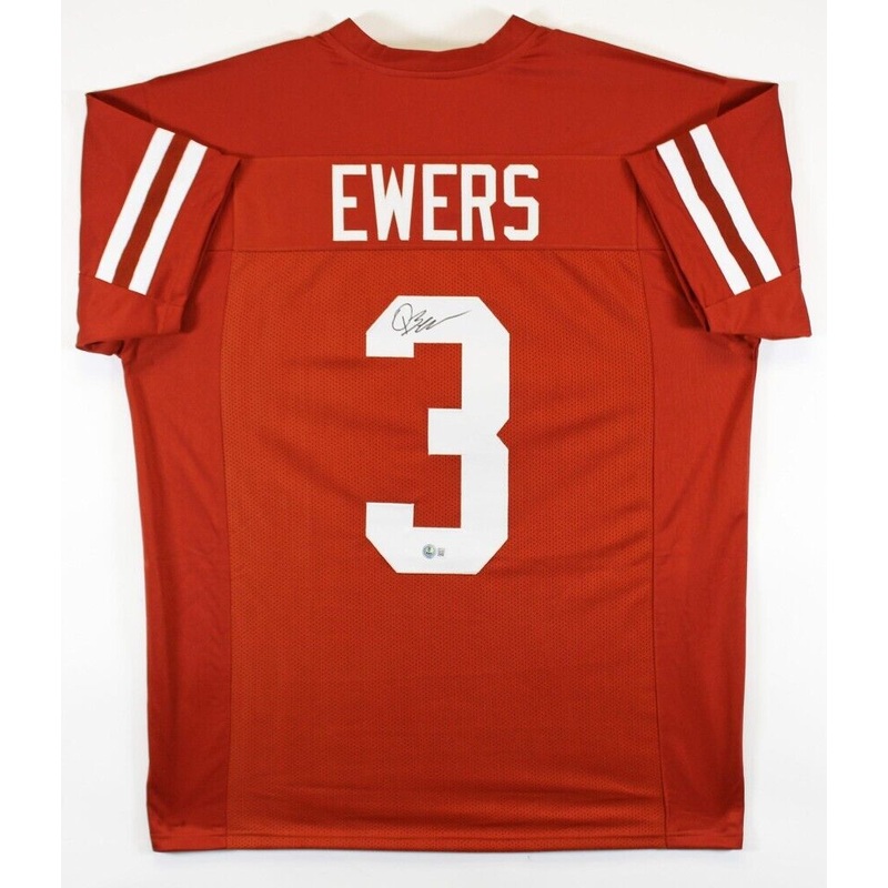 Quinn Ewers Signed Texas Longhorns Jersey (Beckett) 2025 Peach Bowl Quarterback