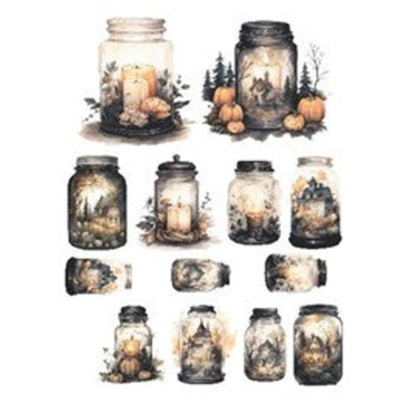 Simply Stated – Skeleton Party Jars Ephemera