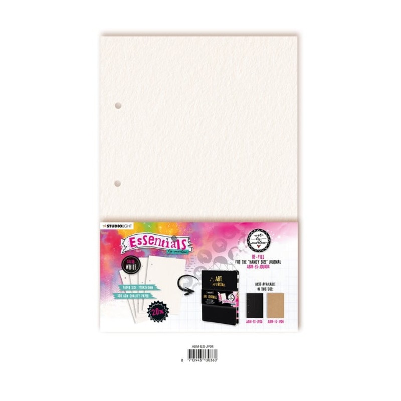 Art By Marlene Journal Pages For ABM-ES-JOUR04 White Essentials 170x240x8mm 20 SH nr.04