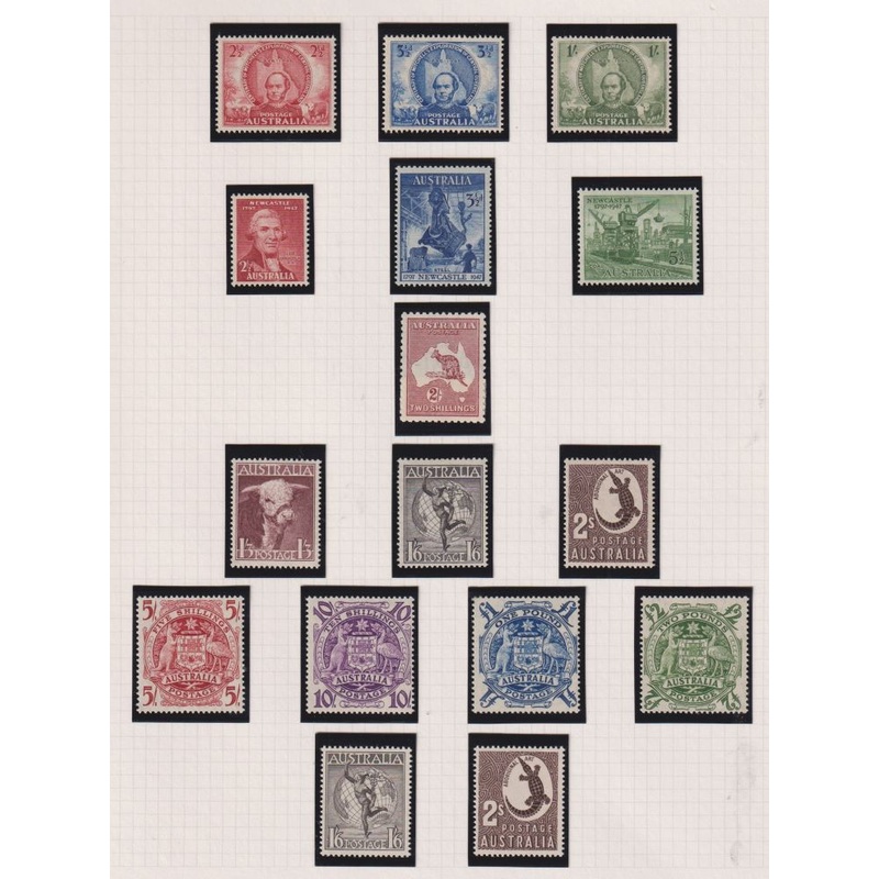 AUSTRALIA 1947-1952 SETS SUPERB UNMOUNTED MINT