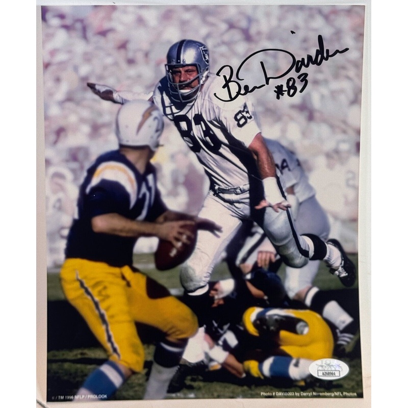 Ben Davidson Autographed 8×10 Photograph (JSA COA)