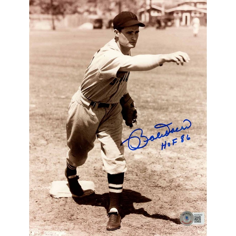 Bobby Doerr Autographed Boston Red Sox 8×10 Photo HOF Beckett 50588