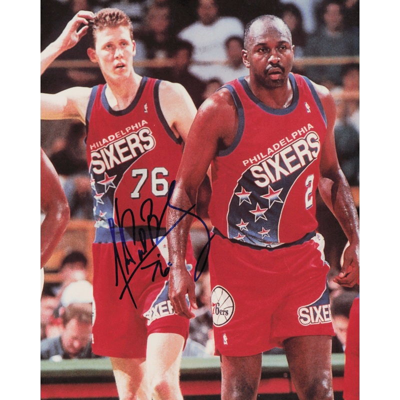 Shawn Bradley Autographed Signed 8×10 Photo Philadelphia 76ers SKU #246017