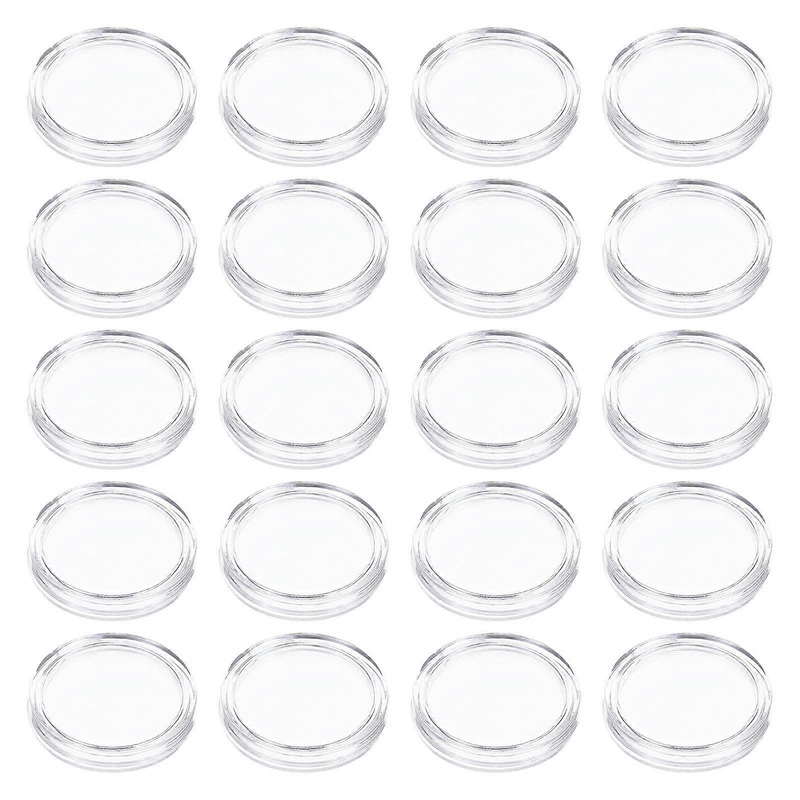 Transparent Coin Capsules Holder Case 100Pcs For Coin Protectors Coin Storage Coin Collecting Exhibitions Dust-proof