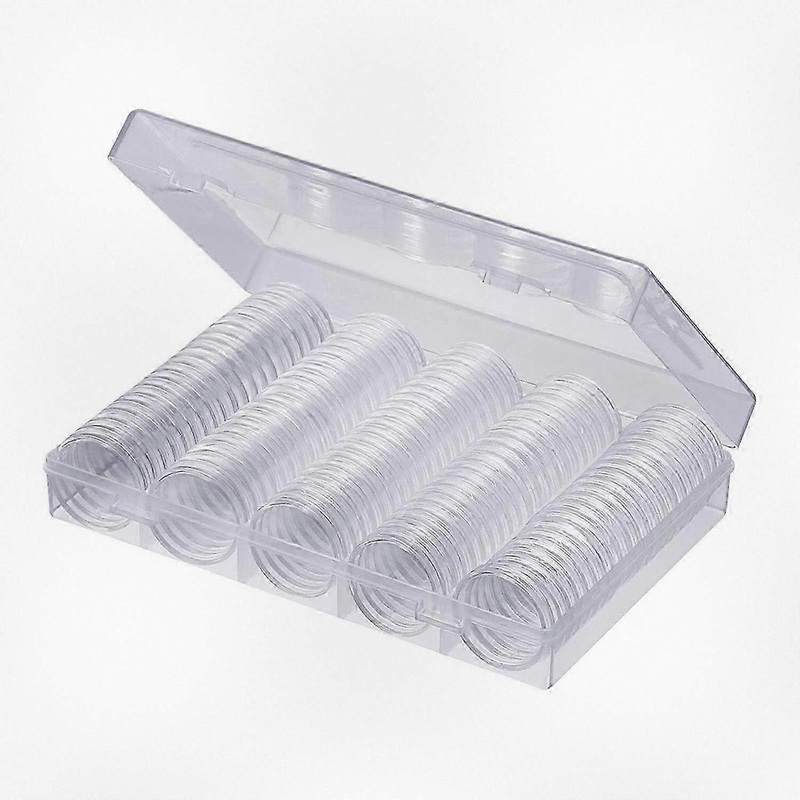 30mm Plastic Coin Holder Capsule Organizer for Collectible Coins Storage