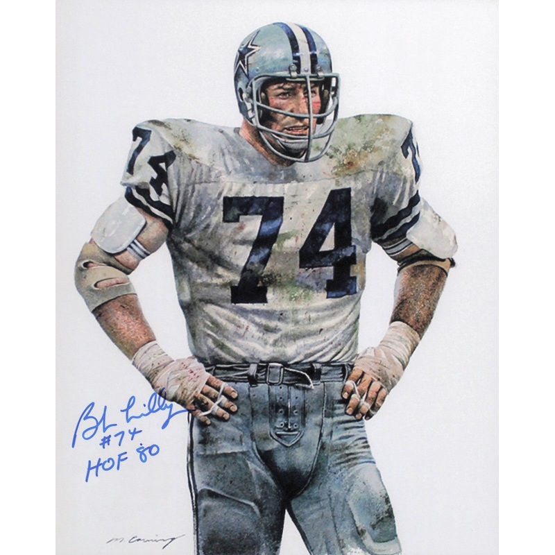 Bob Lilly Autographed Signed 8×10 Photo Dallas Cowboys SKU #245863
