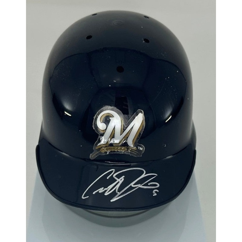 Brewers Outfelder GEOFF JENKINS Signed Riddell Throwback Mini Helmet AUTO – BAS