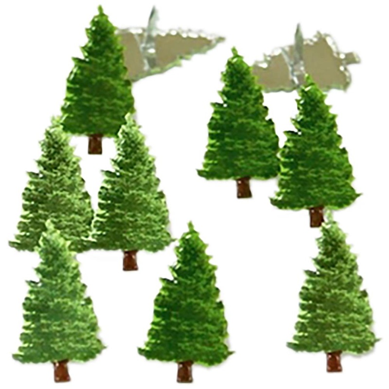 Eyelet Outlet Shape Brads 12/Pkg Pine Tree