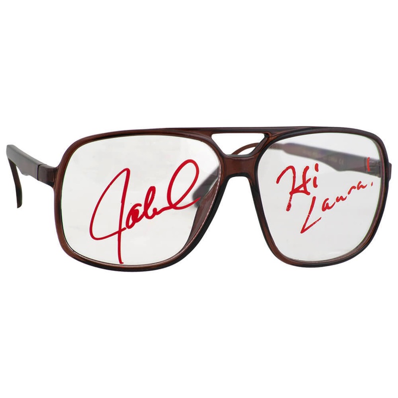 Jaleel White Signed (Urkel) Brown Nerdy Big Frame Eye Glasses w/Hi Laura- SS COA